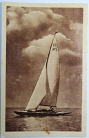 Képeslap, Balaton, üdvözlő, vitorlás (K2)