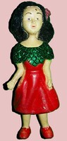 1970'S VALÓSZÍNŰ NDK GDR DDR GUMI JÁTÉK FIGURA BABA - Esmeralda ( Notre Damme toronyőr) 8 cm