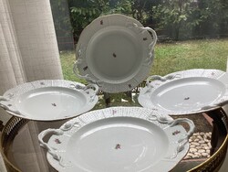 Herendi porcelán PC mintás füles süteményes sültes kínáló