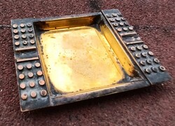 Retro bronz iparművészeti hamuzó - hamutál