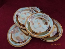 FS STAS mázas porcelán süteményes tányér, átmérője 18 cm. 6 db együtt eladó Vanneki!