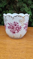 Hollóházi porcelán kaspó