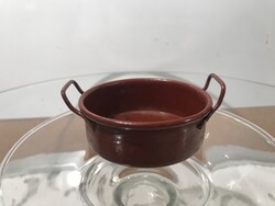 JÁTÉK EDÉNY - FÉM  -  6,5 x 2,5 cm - RÉGI - HIBÁTLAN