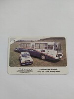 IKARUS Karosszéria- és Járműgyár kártyanaptár 1987 - SPORT - IKARUS ROTHMANS RALLY TEAM