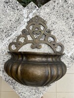 NAGY MÉRETŰ BRONZ SZENTELTVÍZTARTÓ