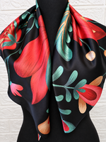 Folk Patterned Scarf – 70×70 cm