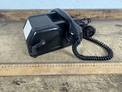 -AX883- Retro kurblis bakelit telefon régi induktoros asztali készülék tárcsa nélküli LB55