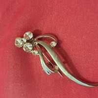 Old Zircon Brooch 4 cm