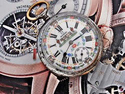 Gyönyörű Stajer porcelán számlapos Omega zsebóra az 1900-as évek elejéről