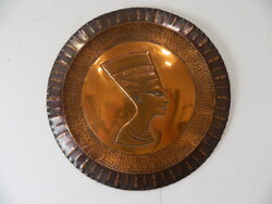 Retro ancient Egyptian motif copper wall decoration