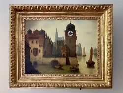 Képóra felesütős szerkezettel Blondel keretben. Működésről videó. Alkudható.