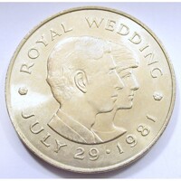 Jersey,2 pounds 1981 - Diána és Károly házassága aUNC+ nikkel
