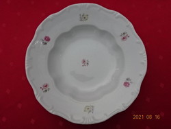 Zsolnai porcelán, antik mélytányér, átmérője 23,5 cm. Vanneki!