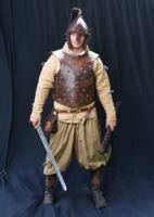 108Arrows prémium valódi bőr Larp mell/hátvért / páncél (XL - 3XL állítható)