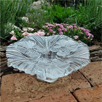 Glass Centerpiece with Footed Fruit Bowl