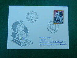 FDC 1977. Ady Endre / évfordulós alkalmi bélyegzéssel