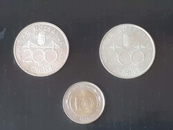 2 db Ezüst 200 Forint (1992 Lánchíd + 1993 Deák Ferenc emlékveret) + AJÁNDÉK