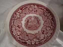 MUZEÁLIS - 1890 - 1910 - ig GYÁRTOTT - MASON'S VISTA PINK - TÁNYÉR - PORCELÁN -  -15 cm -  HIBÁTLAN