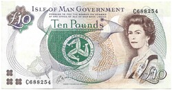 10 font pound pounds 1983 Chasen Man sziget Erzsébet királynő