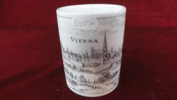 LILIEN porcelán Ausztria, korsó. Vienna felirattal és látképpel. Vanneki!