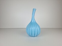 Blue Opal Glass Vase, Opal Vase, for Collection