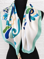 Folk Patterned Scarf – 70×70 cm