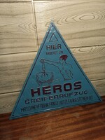 Rare German Industrial Metal Sign