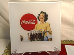 Coca-Cola üveg süteményes tányérok