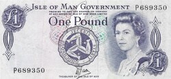 1 font pound 1979 Dawson Man sziget Erzsébet királynő