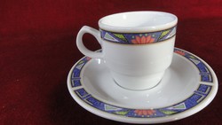 9 db együtt eladó LILIEN  porcelán Ausztria. Modern kávéscsésze + alátét, kék szegéllyel. Vanneki!