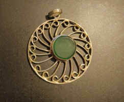Art deco ékszer/ adventurin