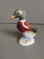 Retro Bodrogkeresztúri kerámia vadkacsa figura – Hibátlan, jelzett darab (1960-70-es évek)