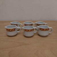 6db Alföldi porcelán mini tejszínes kiöntő
