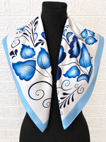 Népi mintás kendő – 70×70 cm