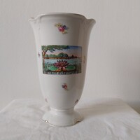 Drasche porcelán váza Hévíz-Gyógyfürdő.