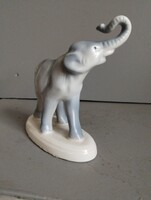 Retró Gránit porcelan elefánt figura - hibátlan, jelzett, 60- As evek