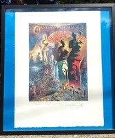 Salvador Dali"Hallucinogén torreádor"című alkotása paszpaturozva keretezve azonnal falra akasztható!