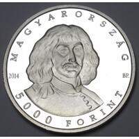 Magyarország,5000 forint 2014 PP - Zrínyi Miklós UNC ezüst 12.50g925
