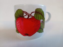 Alföldi gyümülcsös porcelán bögre Alma mintával