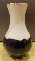 Zsolnay Pompadour III. kobaltkék-arany porcelán váza - Hibátlan!