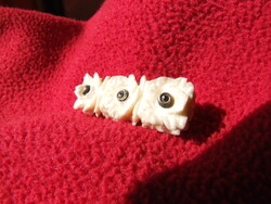 SILVER-BONE PIN (170312)