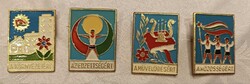 4 Old Pioneer Badges – For Environment, Fitness, Culture, Community – Good Condition