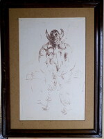 Bolmányi Ferenc 1904-1990 Eredetiség igazolással SZÁMLÁVAL