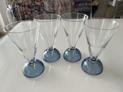 Olasz Luigi Bormioli koktélos poharak, 14 cm magasak