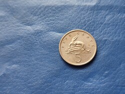 JAMAIKA / JAMAICA 5 CENT / FIVE CENTS 1975 KROKODIL!
