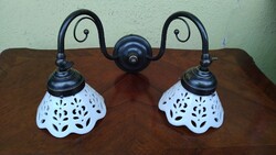 Kétkarú Falikar áttört porcelán burákkal