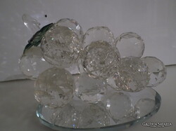 KRISTÁLY SZŐLŐ - 1,60 kiló - SZEMEK - 4 cm - RAISIN - 16 x 12 x 10 cm - HIBÁTLAN