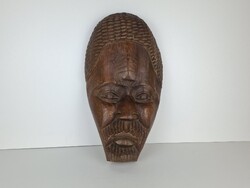 Nagy afrikai fefi arc, fa szobor, afrikai maszk