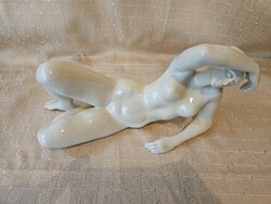 Hollóházi art deco Akt Búza Barna Ritka!MNG Kiállítottak