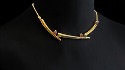Antik arany nyaklánc collier fazon